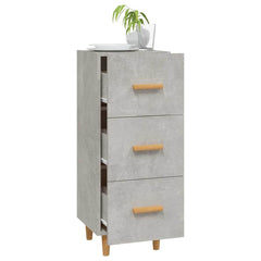 vidaXL Sideboard Concrete Grey 34.5x34x90 cm Engineered Wood 4
