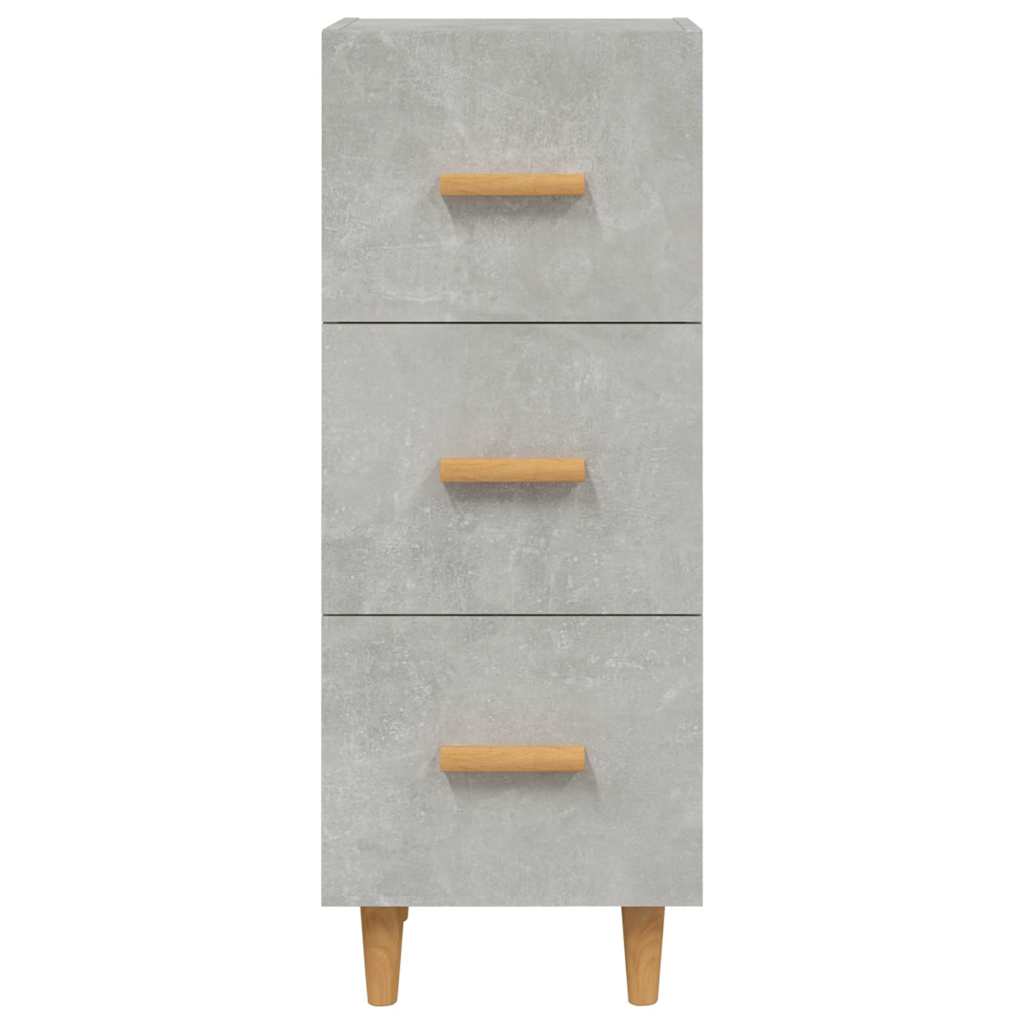 vidaXL Sideboard Concrete Grey 34.5x34x90 cm Engineered Wood 5