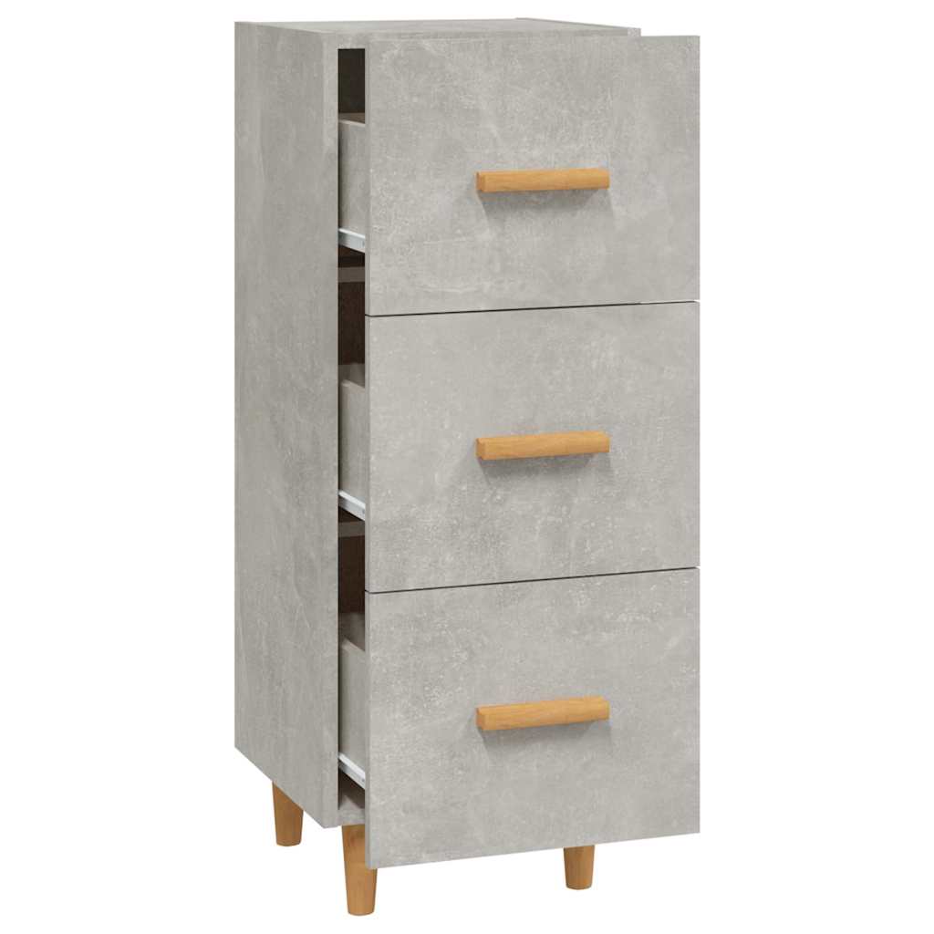 vidaXL Sideboard Concrete Grey 34.5x34x90 cm Engineered Wood 6