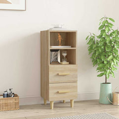 vidaXL Sideboard Sonoma Oak 34.5x34x90 cm Engineered Wood 1