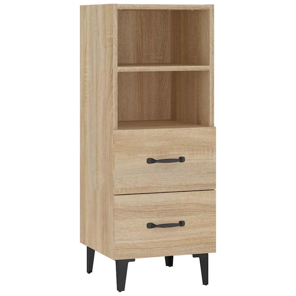 vidaXL Sideboard Sonoma Oak 34.5x34x90 cm Engineered Wood 2