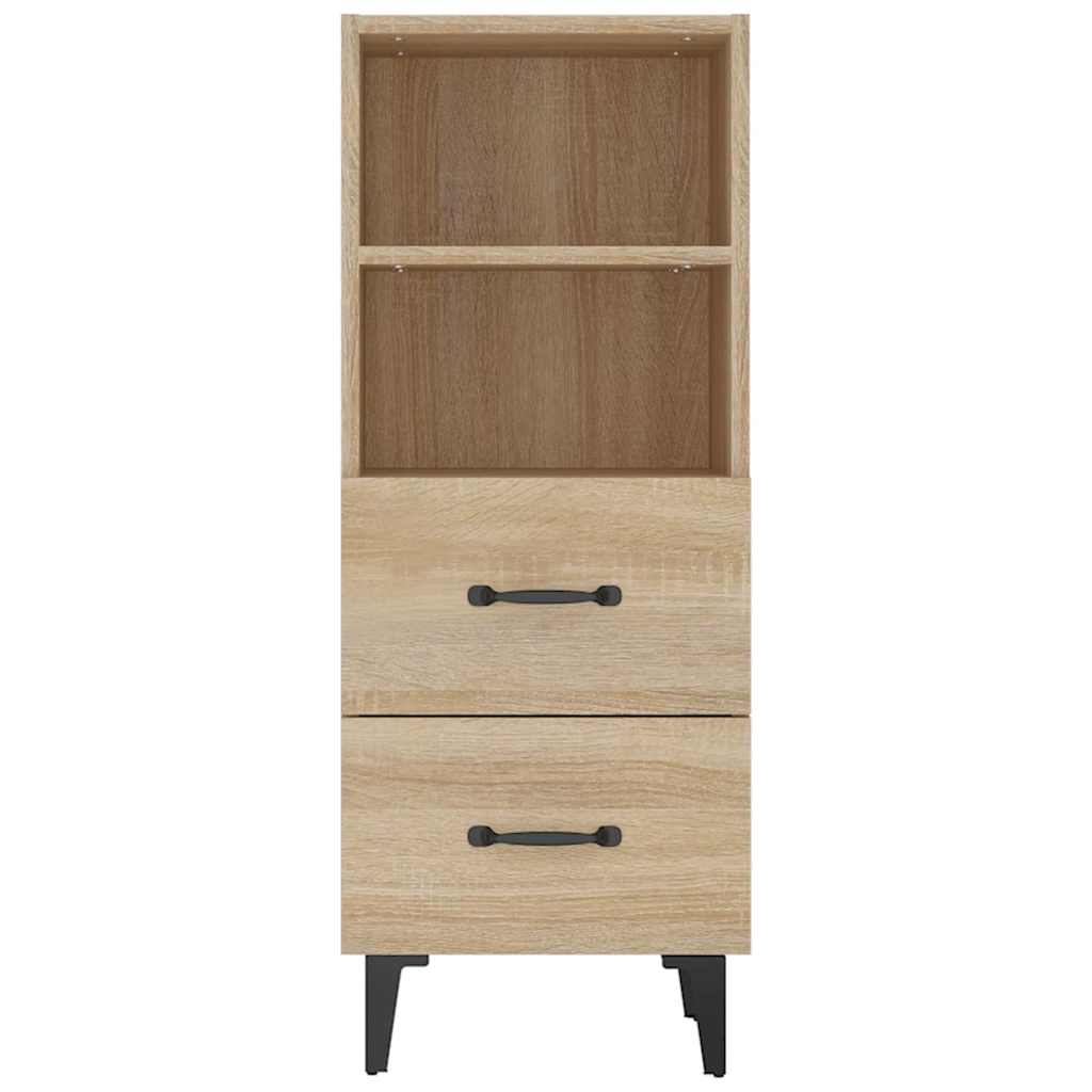 vidaXL Sideboard Sonoma Oak 34.5x34x90 cm Engineered Wood 6
