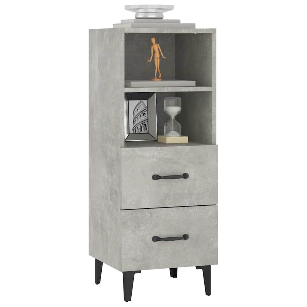 vidaXL Sideboard | Concrete grey | Engineered wood | Medium | Sideboard 4