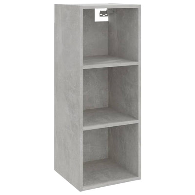 Wall Cabinet Concrete Grey 34.5x32.5x90 cm Engineered Wood