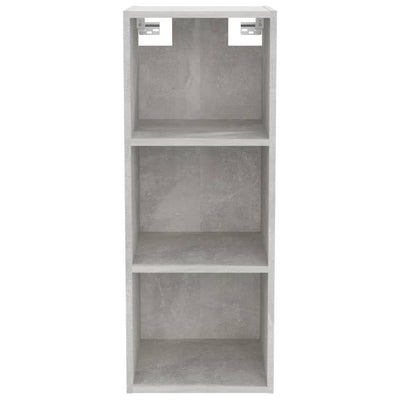 Wall Cabinet Concrete Grey 34.5x32.5x90 cm Engineered Wood