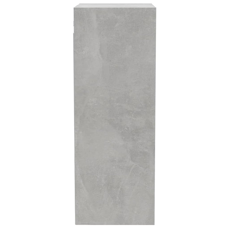 Wall Cabinet Concrete Grey 34.5x32.5x90 cm Engineered Wood