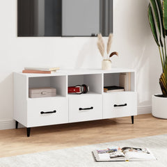 vidaXL TV Cabinet White 102x35x50 cm Engineered Wood 1
