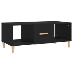 vidaXL Coffee Table Black 102x50x40 cm Engineered Wood 2