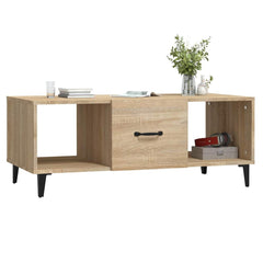 vidaXL Coffee Table | Sonoma Oak | Engineered Wood | 102x50x40 cm | Coffee Table 4