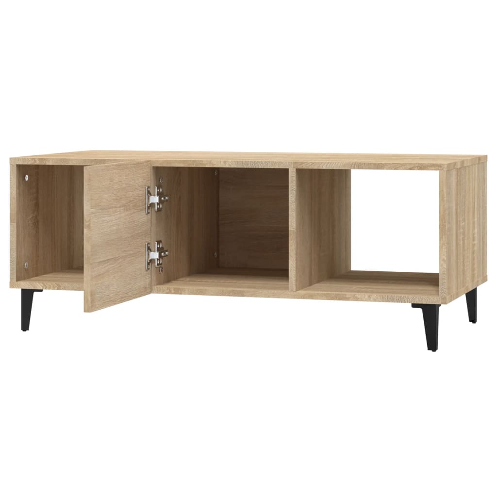 vidaXL Coffee Table | Sonoma Oak | Engineered Wood | 102x50x40 cm | Coffee Table 6