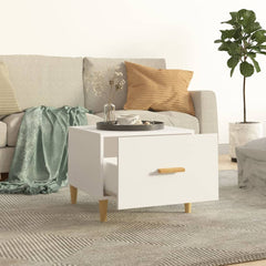 vidaXL Coffee Tables 2 pcs White 50x50x40 cm Engineered Wood 3