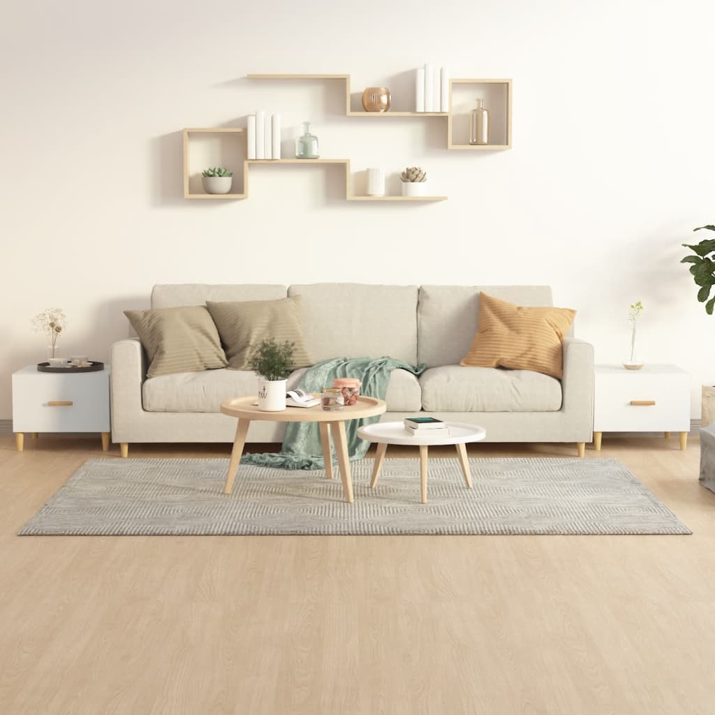 vidaXL Coffee Tables 2 pcs White 50x50x40 cm Engineered Wood 1