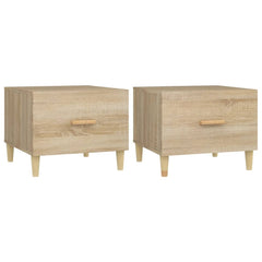 vidaXL Coffee Tables 2 pcs Sonoma Oak 50x50x40 cm Engineered Wood 2