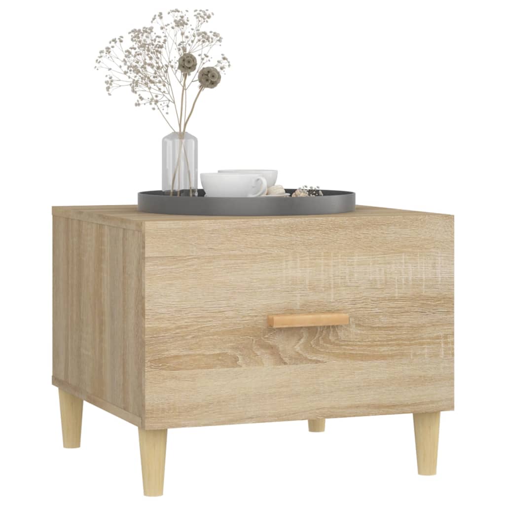 vidaXL Coffee Tables 2 pcs Sonoma Oak 50x50x40 cm Engineered Wood 4