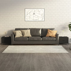 vidaXL Coffee Table with Metal Legs 2 pcs Black 50x50x40 cm 1
