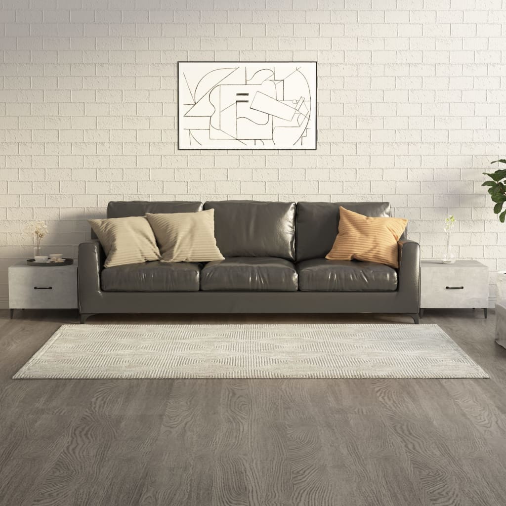 vidaXL Coffee Table with Metal Legs 2 pcs Concrete Grey 50x50x40 cm 1
