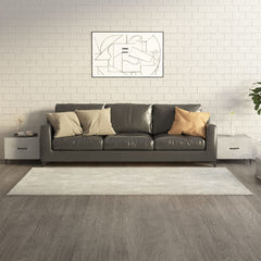 vidaXL Coffee Table with Metal Legs 2 pcs Concrete Grey 50x50x40 cm 1