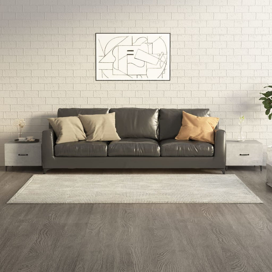 vidaXL Coffee Table with Metal Legs 2 pcs Concrete Grey 50x50x40 cm 1