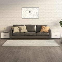 vidaXL Coffee Tables with Metal Legs 2 pcs High Gloss White 50x50x40 cm 1