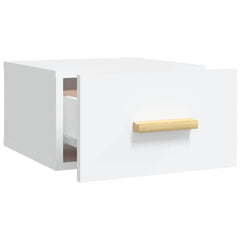 vidaXL Wall-mounted Bedside Cabinet White 35x35x20 cm 5