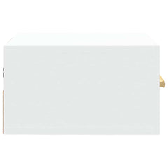vidaXL Wall-mounted Bedside Cabinet White 35x35x20 cm 6