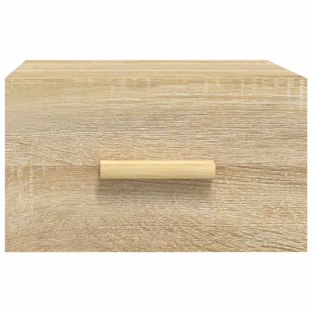 vidaXL Wall-mounted Bedside Cabinets 2 pcs Sonoma Oak 35x35x20 cm 4