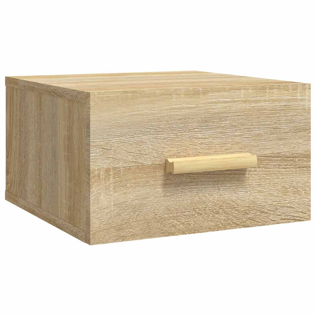 vidaXL Wall-mounted Bedside Cabinets 2 pcs Sonoma Oak 35x35x20 cm 5