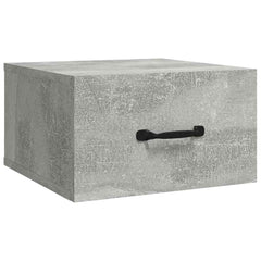 vidaXL Wall-mounted Bedside Cabinets 2 pcs Concrete Grey 35x35x20 cm 4
