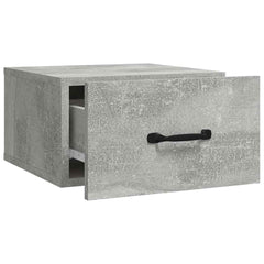 vidaXL Wall-mounted Bedside Cabinets 2 pcs Concrete Grey 35x35x20 cm 5