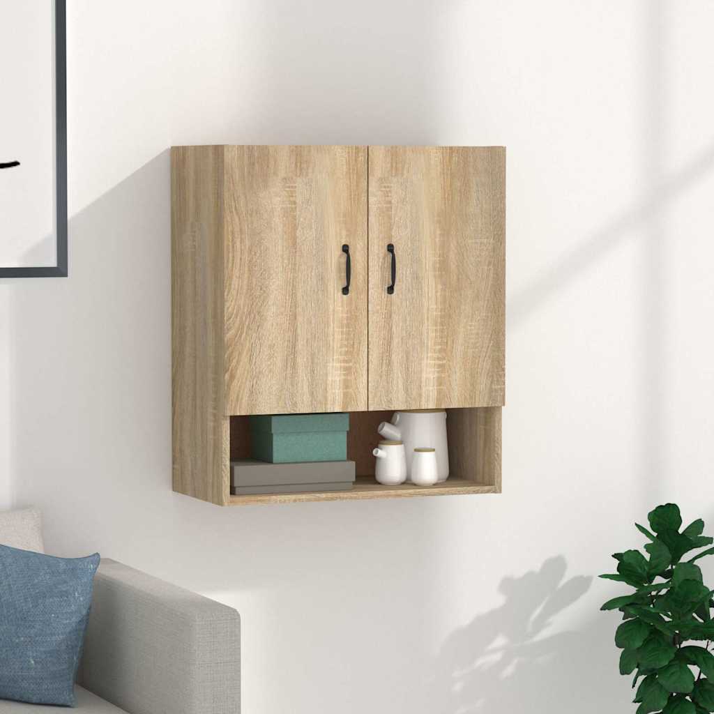 vidaXL Wall Cabinet Sonoma Oak 60x31x70 cm Engineered Wood 1