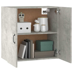 vidaXL Wall Cabinet Concrete Grey 60x31x60 cm Engineered Wood 4