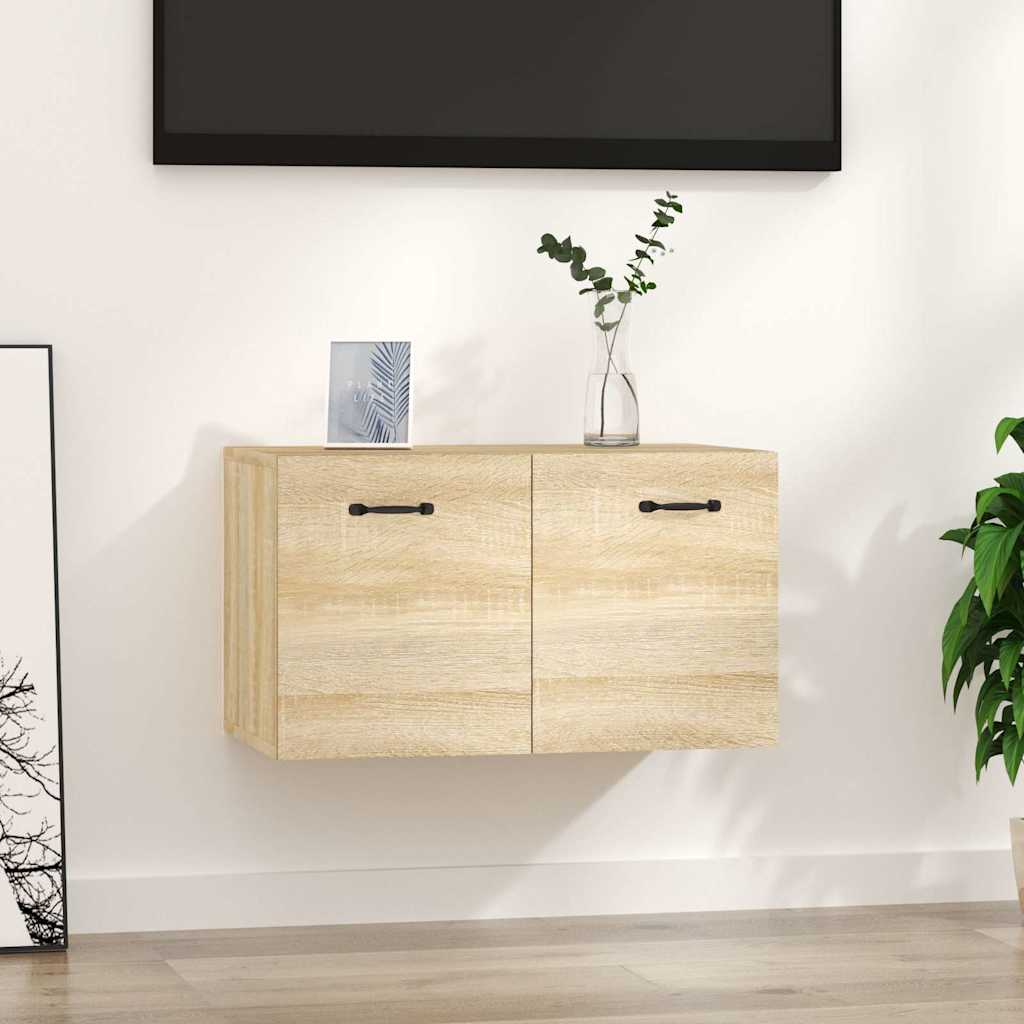 vidaXL Wall Cabinet Sonoma Oak 60x36.5x35 cm Engineered Wood 1