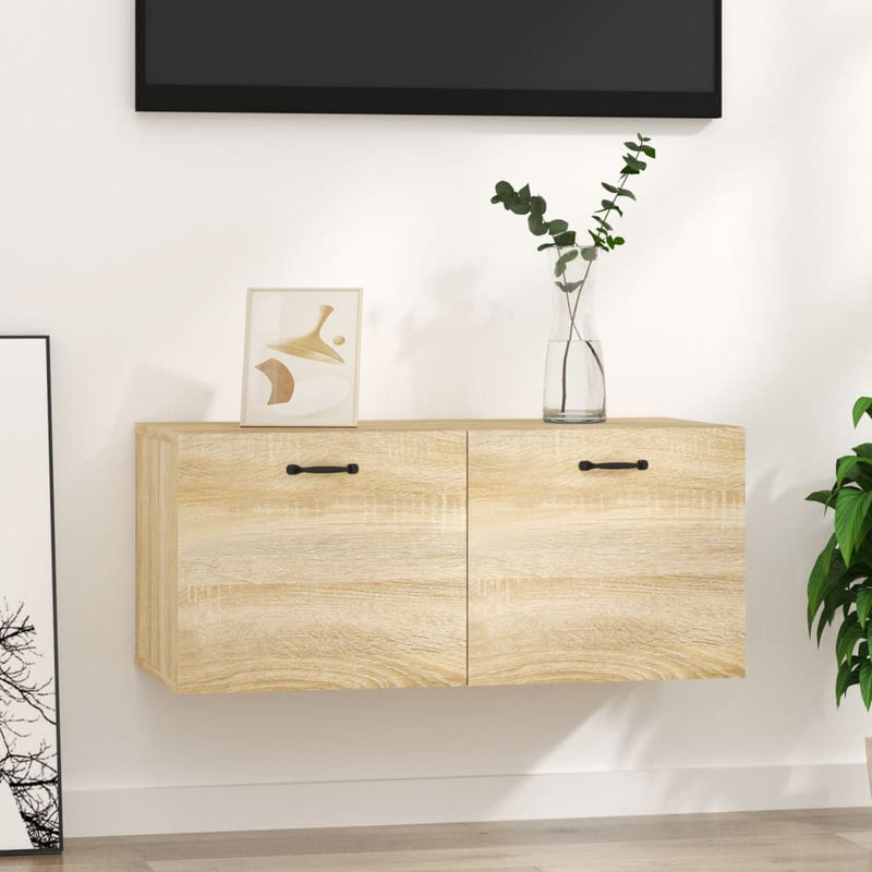 Wall Cabinet Sonoma Oak 80x36.5x35 cm Engineered Wood