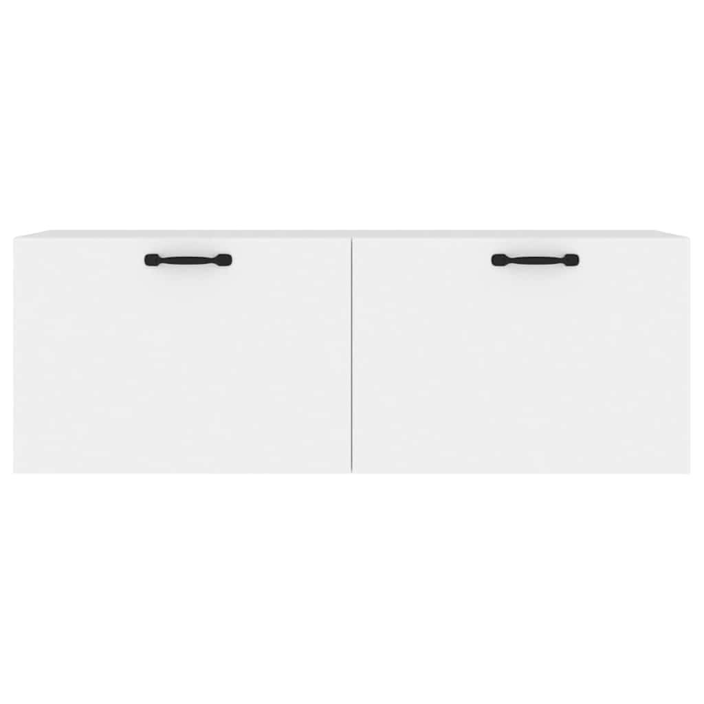 vidaXL Floating Cabinet | White | Engineered wood | Medium |  Wall mounting 5