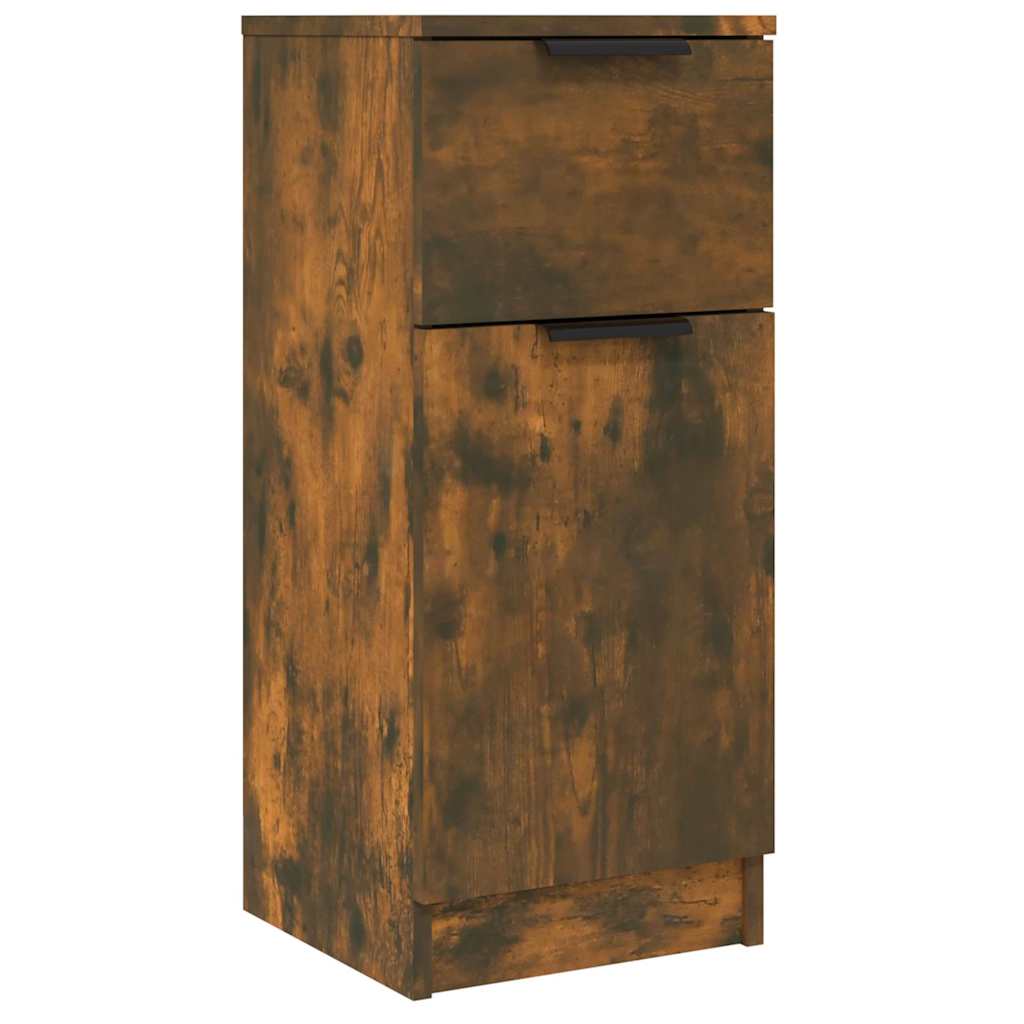 vidaXL Sideboard Smoked Oak 30x30x70 cm Engineered Wood 2