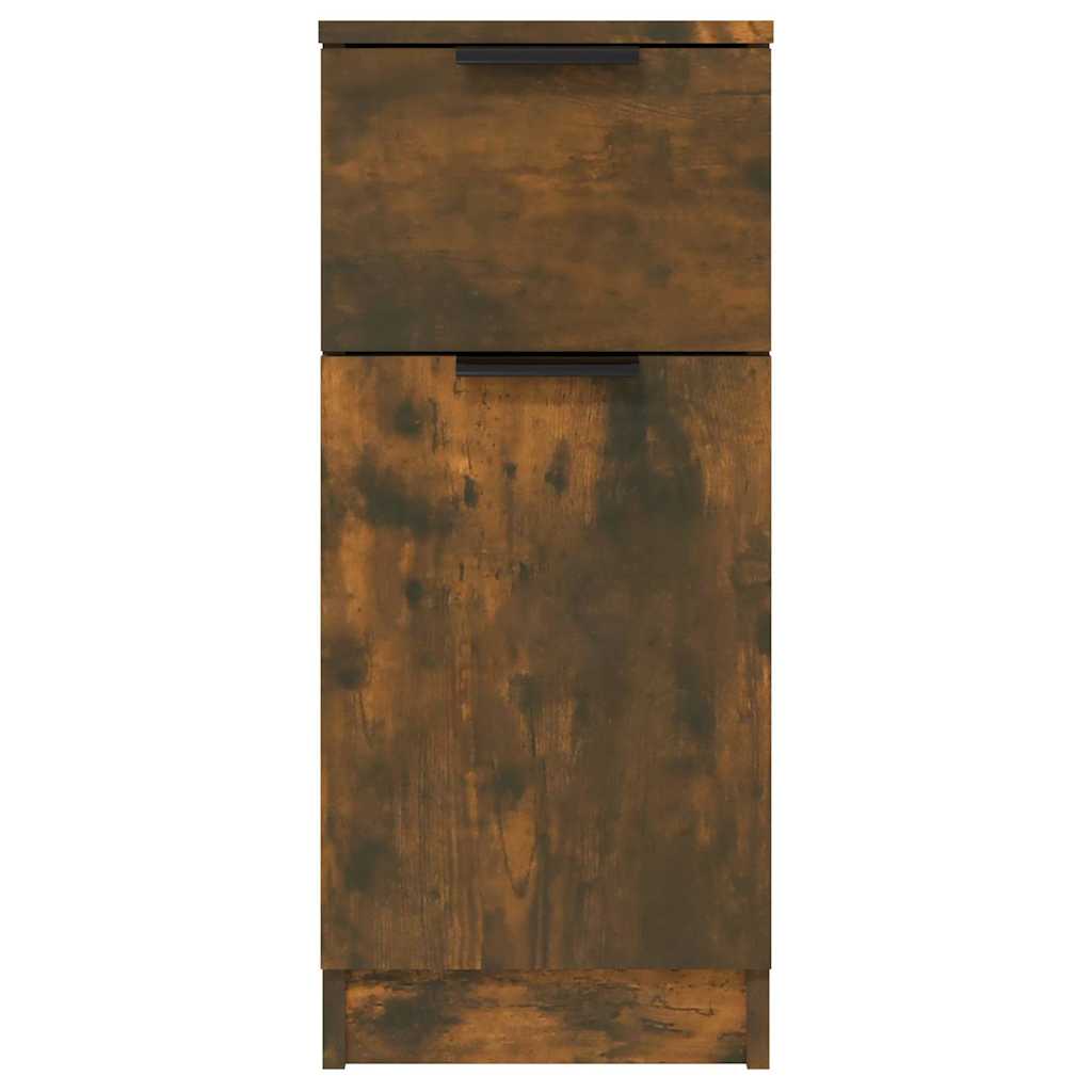 vidaXL Sideboard Smoked Oak 30x30x70 cm Engineered Wood 5