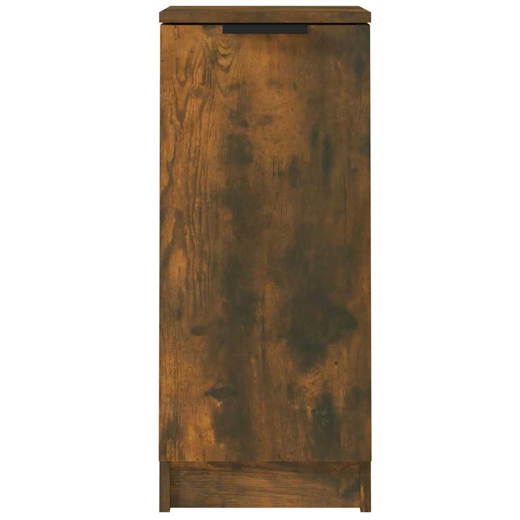 vidaXL Sideboards 2 pcs Smoked Oak 30x30x70 cm Engineered Wood 4
