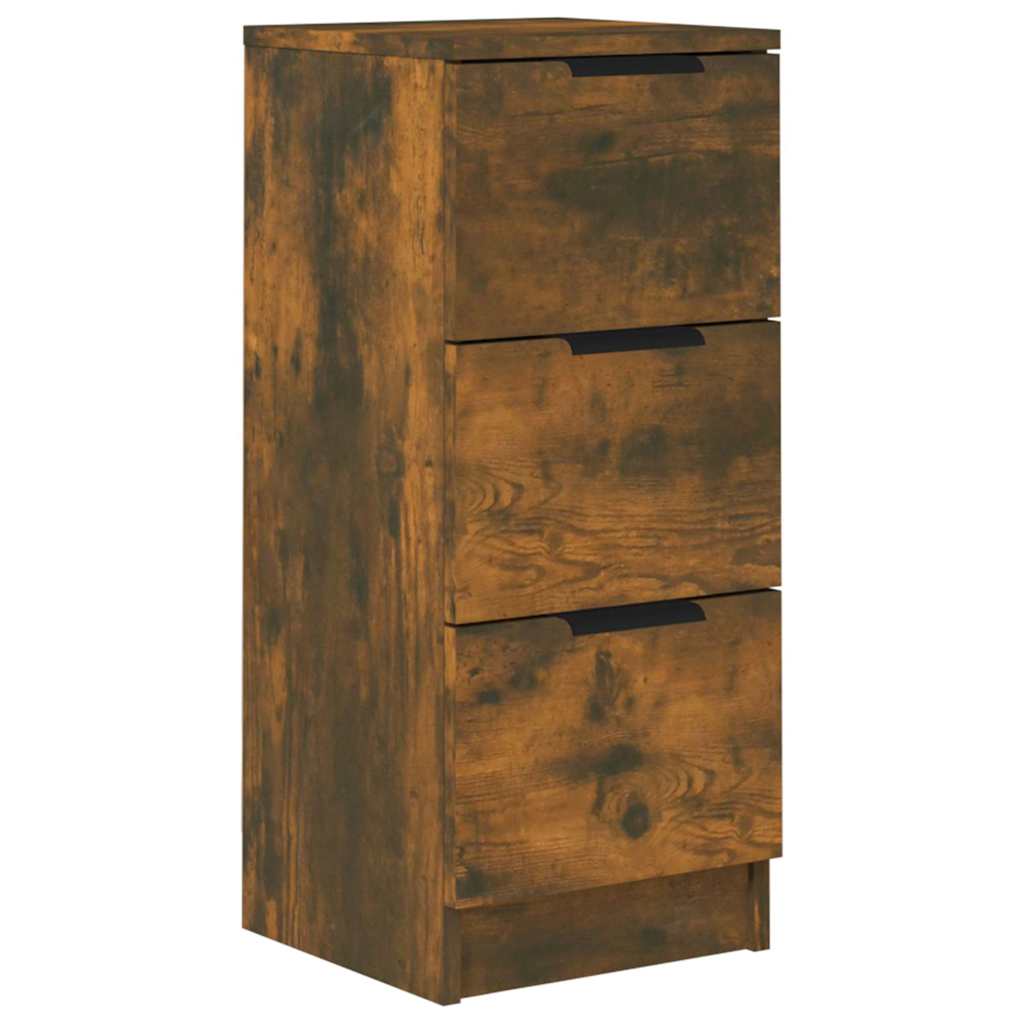 vidaXL Sideboard Smoked Oak 30x30x70 cm Engineered Wood 2