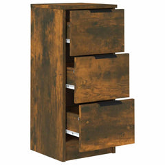 vidaXL Sideboard Smoked Oak 30x30x70 cm Engineered Wood 5