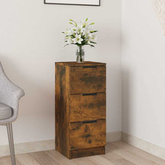 vidaXL Sideboard Smoked Oak 30x30x70 cm Engineered Wood 1