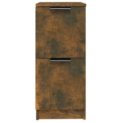 vidaXL Sideboard Smoked Oak 30x30x70 cm Engineered Wood 4
