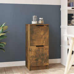 vidaXL Sideboard Smoked Oak 30x30x70 cm Engineered Wood 1