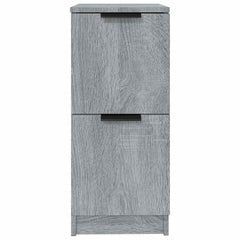 vidaXL Sideboards 2 pcs Grey Sonoma 30x30x70 cm Engineered Wood 4
