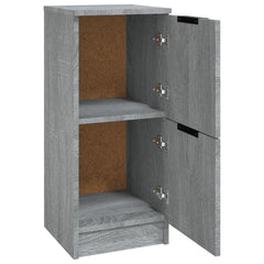 vidaXL Sideboards 2 pcs Grey Sonoma 30x30x70 cm Engineered Wood 5