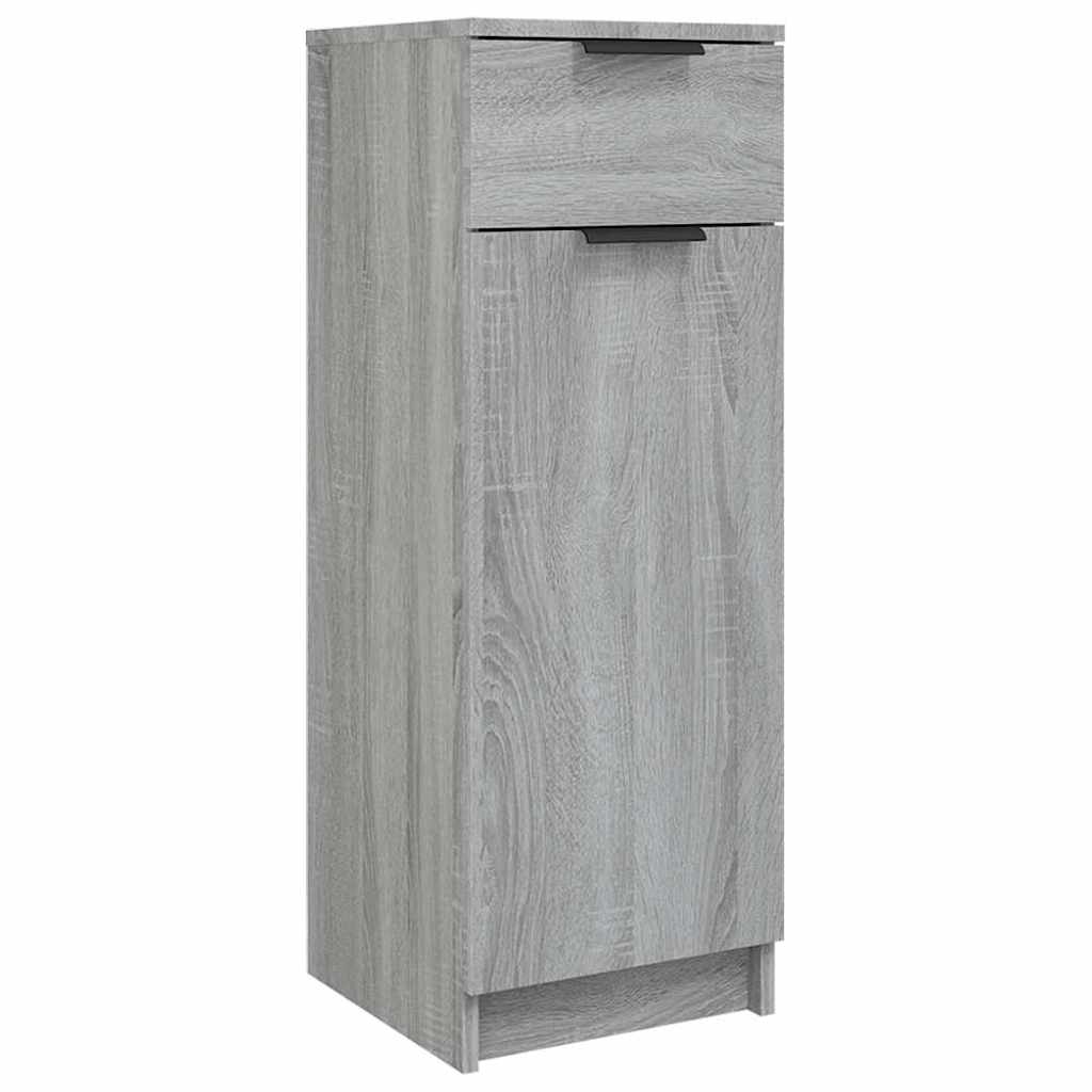 vidaXL Bathroom Cabinet Grey Sonoma 32x34x90 cm Engineered Wood 2