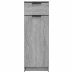 vidaXL Bathroom Cabinet Grey Sonoma 32x34x90 cm Engineered Wood 6