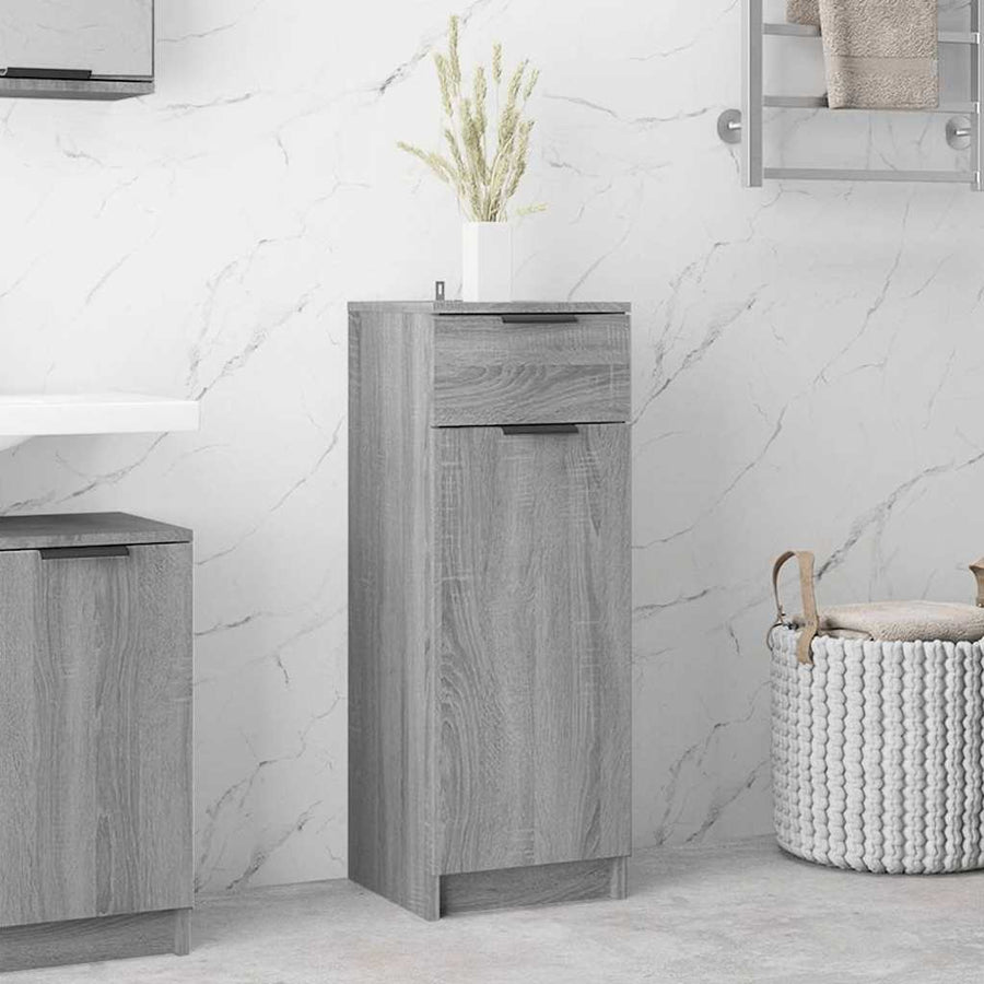 Bathroom Cabinet Grey Sonoma Engineered Wood