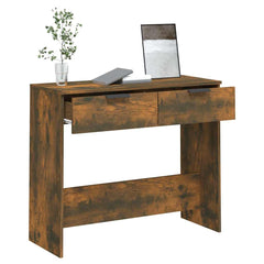 vidaXL Console Table Smoked Oak 90x36x75 cm Engineered Wood 5