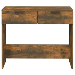 vidaXL Console Table Smoked Oak 90x36x75 cm Engineered Wood 6