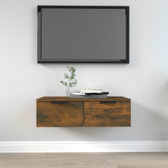 vidaXL Wall Cabinet Smoked Oak 68x30x20 cm Engineered Wood 1
